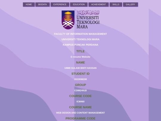MYRESUME/tengah screenshot