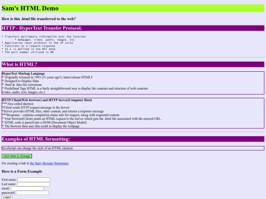 SamsWebpage screenshot