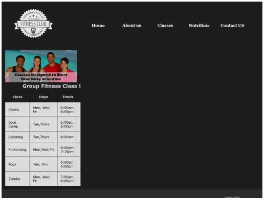 class screenshot