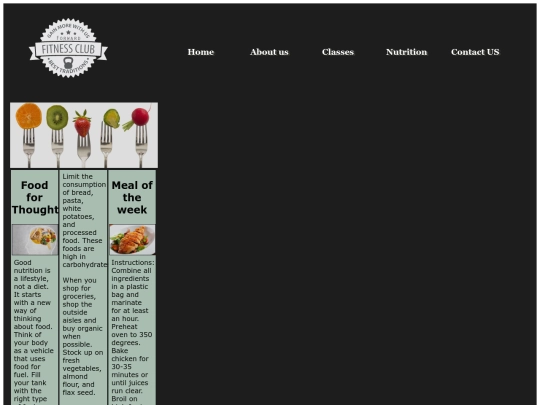 nutrition screenshot