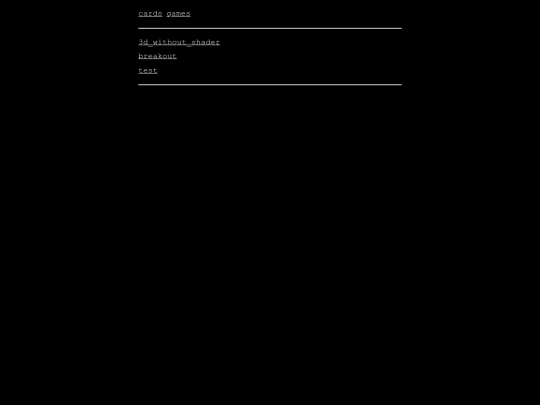games screenshot