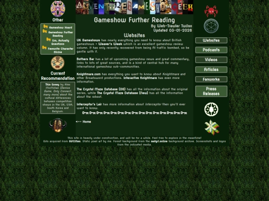 Other Pages/GameshowFurtherReading screenshot