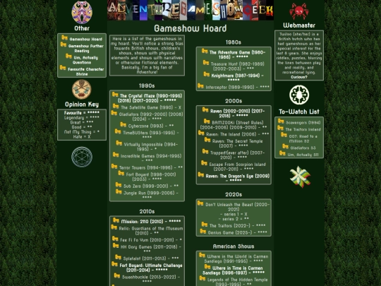 Other Pages/GameshowHoard screenshot
