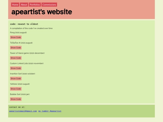 portfolio/code screenshot