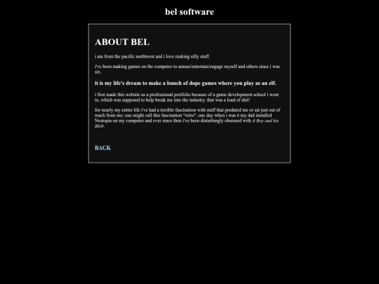 aboutbel screenshot