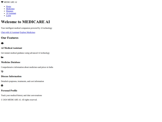 medicareAi/frontend screenshot