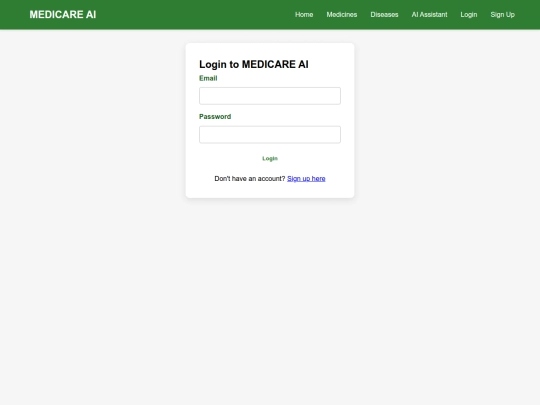 medicareAi/frontend/pages/login screenshot