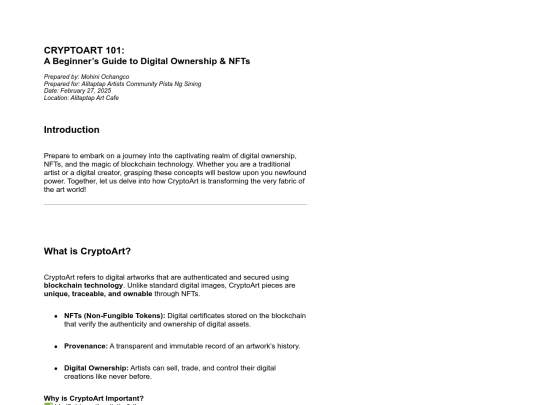 CryptoArt101ABeginnersGuidetoDigitalOwnership screenshot