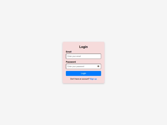 own website/login screenshot