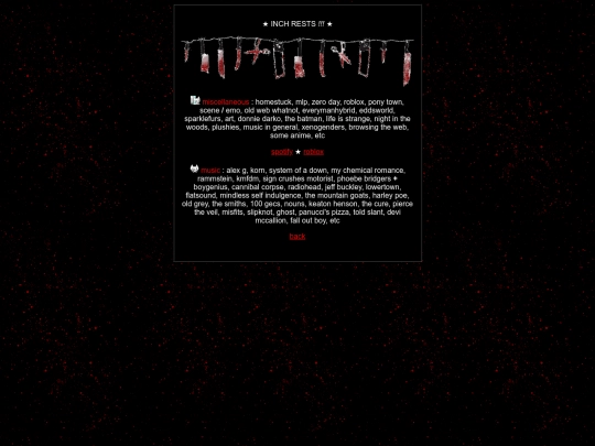 interests screenshot