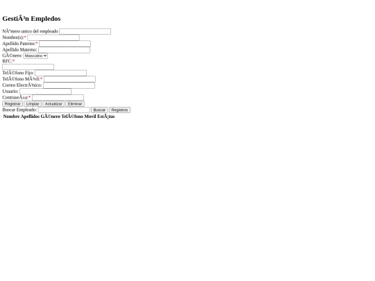 modules/moduloAccesorios/view_Empleados screenshot