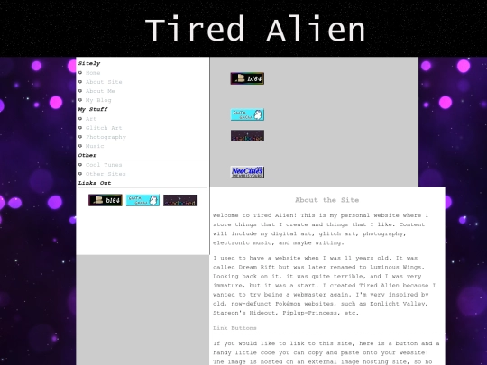 aboutsite screenshot