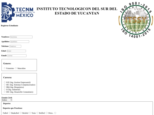 Registri Itssy/registro itssy screenshot