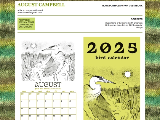 page/calendar screenshot