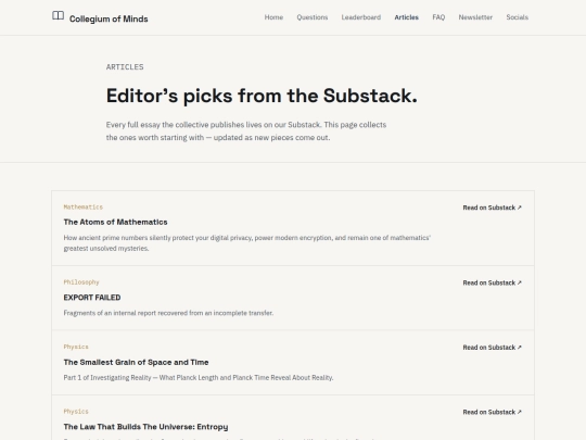 articles screenshot