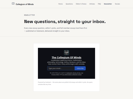 newsletter screenshot