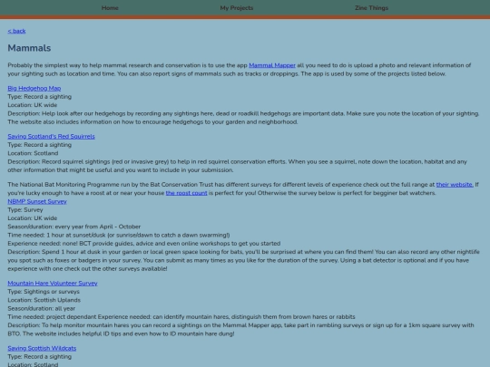 csmammals screenshot