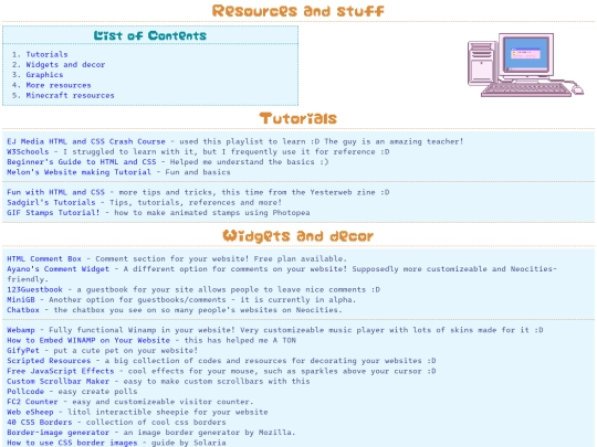 resources screenshot