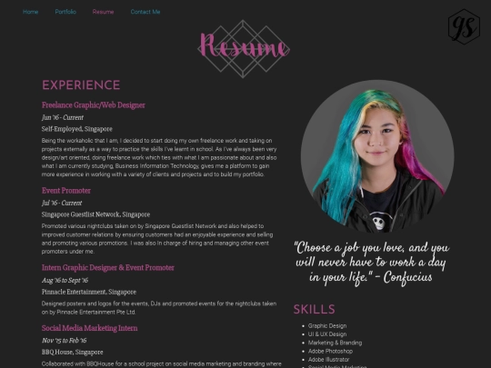 resume screenshot