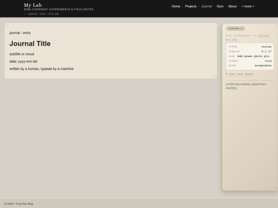 journal/_template screenshot