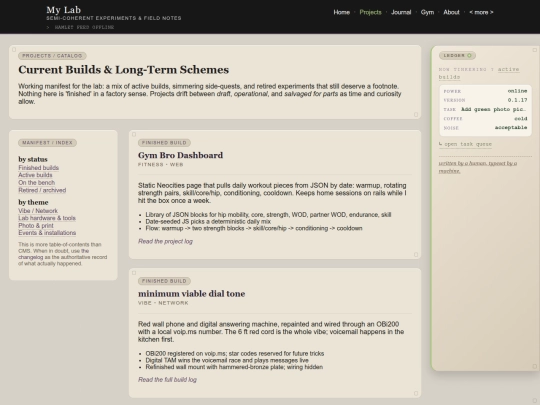 projects screenshot