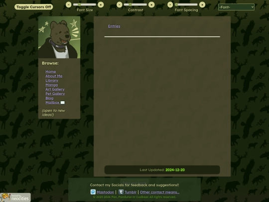 blog screenshot