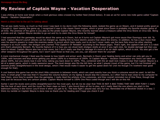 blog posts/captainwayne screenshot