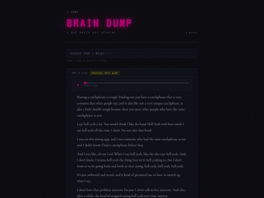 braindump screenshot