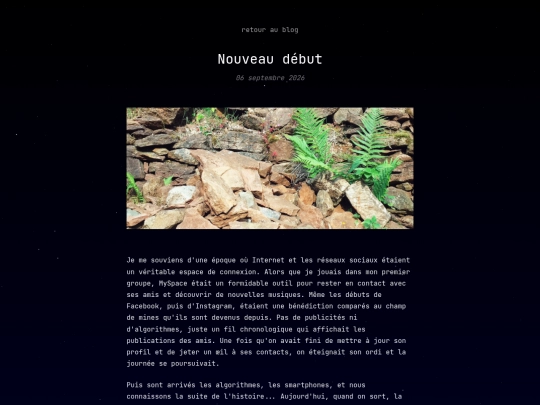 blog/nouveau-debut screenshot
