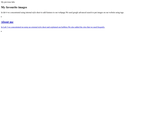 lab 6/css-links screenshot