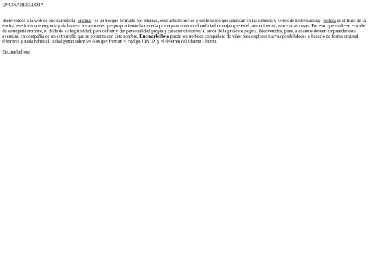 Encinarbellota intro screenshot