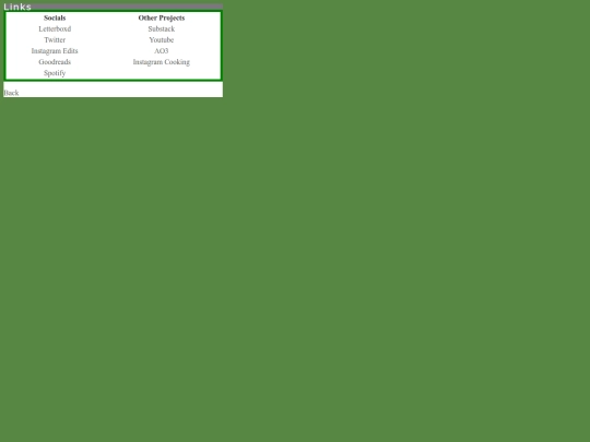 links screenshot