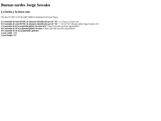 modulo3 screenshot