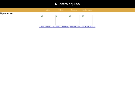 nuestro equipo screenshot