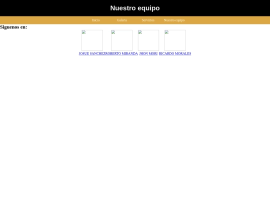 pweb2/nuestro equipo screenshot