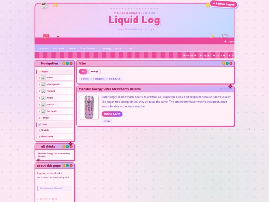 drinks screenshot