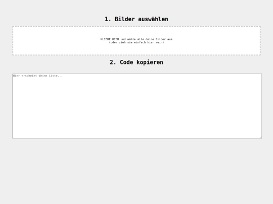 photos/list-generator screenshot