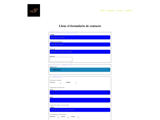 diseño-web/contacto screenshot