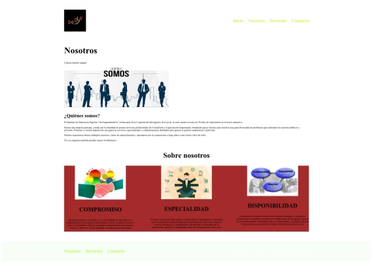 diseño-web/nosotros screenshot
