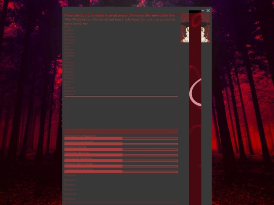 Characters/Fan-Works/Cult-of-the-Lamb/The-Lamb/main-bio screenshot