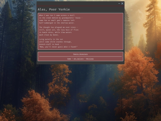 Library/Poetry/Alas-Poor-Yorkie screenshot