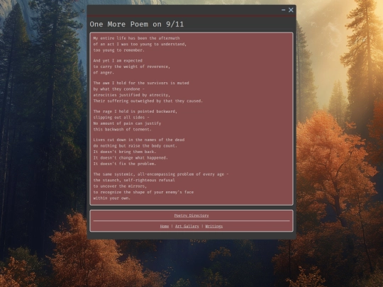 Library/Poetry/One-More-Poem-On-911 screenshot