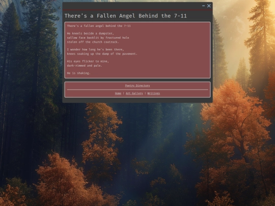 Library/Poetry/Theres-A-Fallen-Angel-Behind-The-7-11 screenshot