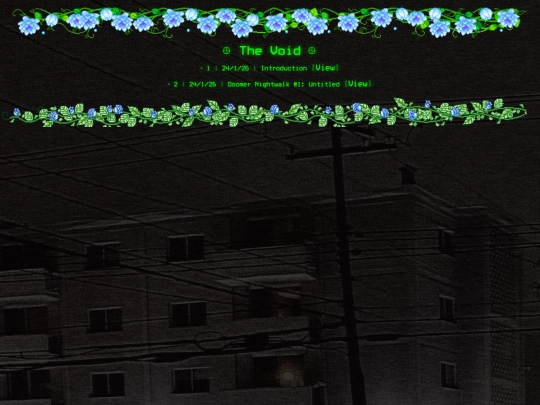 pages/theVoid/mobile screenshot