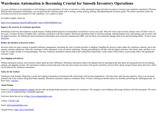 WarehouseAutomationisBecomingCrucialforSmoothInventoryOperations screenshot