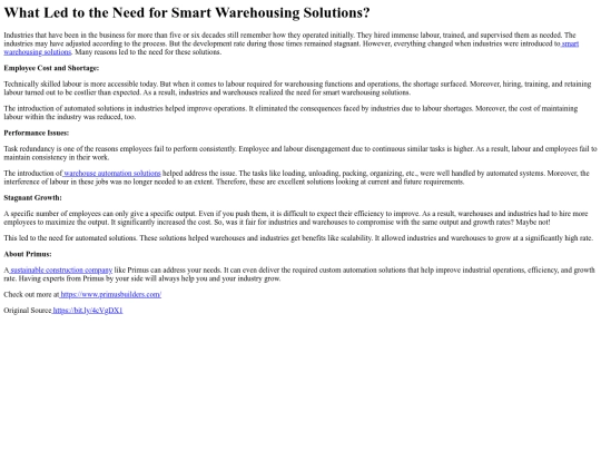 WhatLedtotheNeedforSmartWarehousingSolutions screenshot