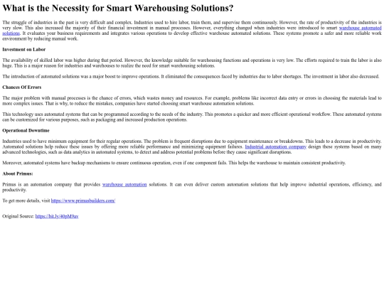 WhatistheNecessityforSmartWarehousingSolutions screenshot