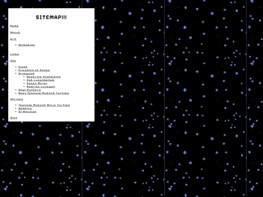 sitemap screenshot