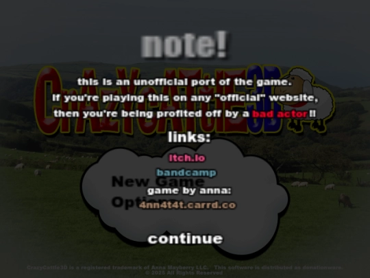 .itch/crazycattle3d screenshot