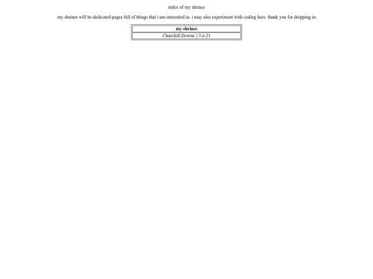 shrineindex screenshot